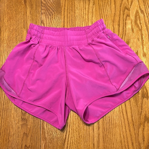 lululemon athletica Pants - Lululemon pow pink hotty hot size 2 shorts